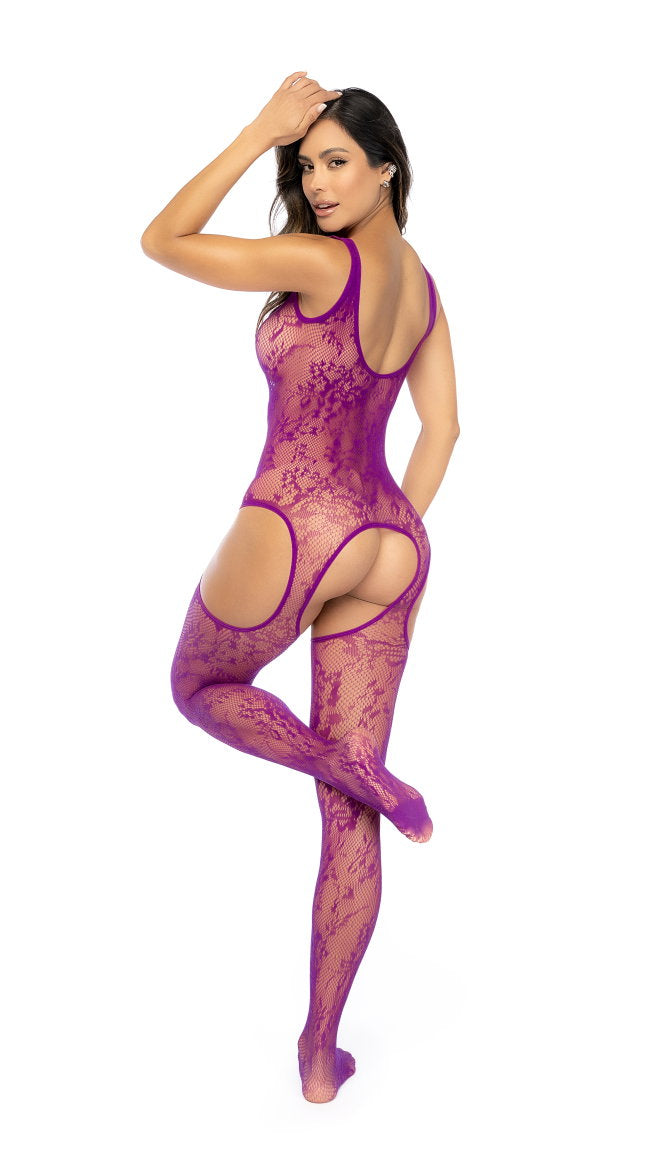 Floral Fishnet Bodystocking