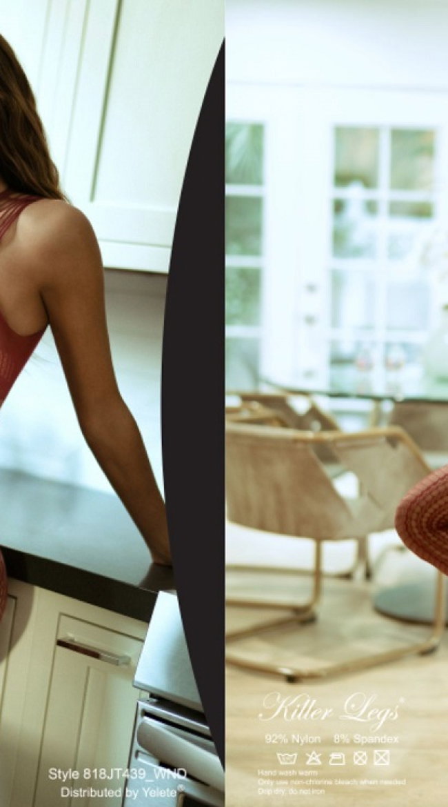 Valentine Baddie Bodystocking