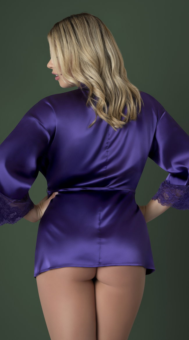 Plus Size Soft Petals Robe