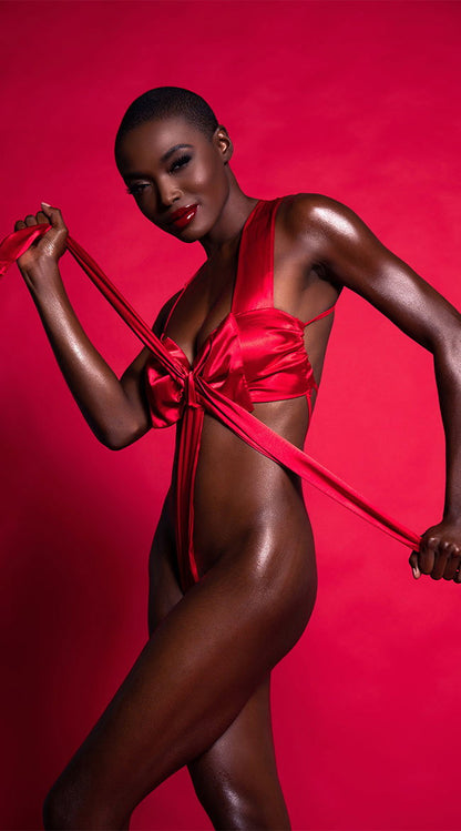 Unwrap Me Satin Bow Teddy
