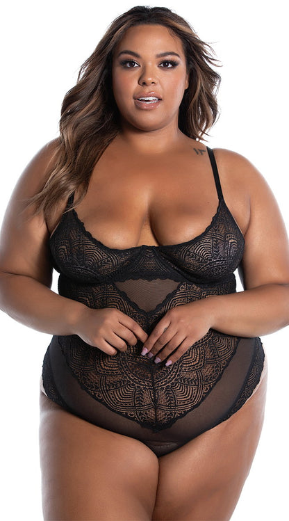 Yandy Plus Size Intricate Lover Teddy