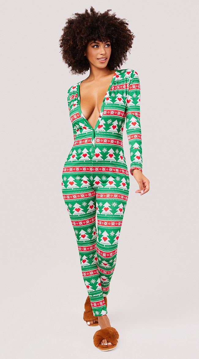 Yandy Tree Of A Kind Onesie